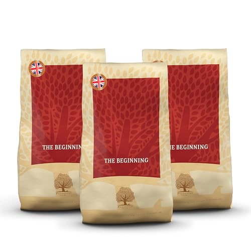 Essential The Beginning Small Breed 3 x 10 kg | Huhn, Ente, Lachs & Forelle | Getreidefrei Welpenfutter für kleine Hunde bis 15 kg | hoher Fleischanteil | nach dem BOF- Prinzip