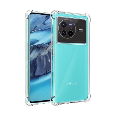 ConnectPoint Bumper Transparent Silicon Shockproof Slim Back Cover Case for vivo X80 6.78"