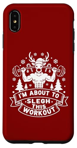 I'm About, To Sleigh This Workout �N���X�}�X �t�B�b�g�l�X �W�� �N���X�}�X �X�}�z�P�[�X iPhone XS Max �p