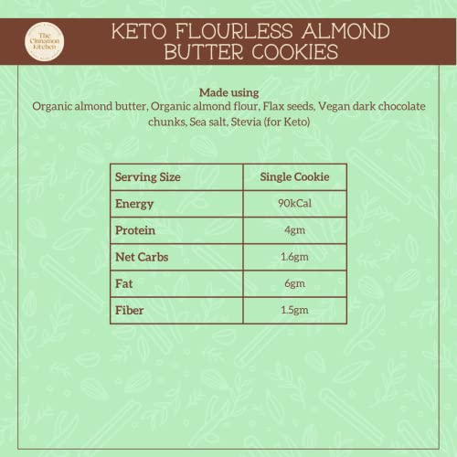 Image of Flourless Almond Butter Cookies- The Cinnamon Kitchen (Sweetend with stevia (Keto))