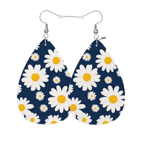 Boucles d'oreilles marguerites pour un mariage champêtre en été