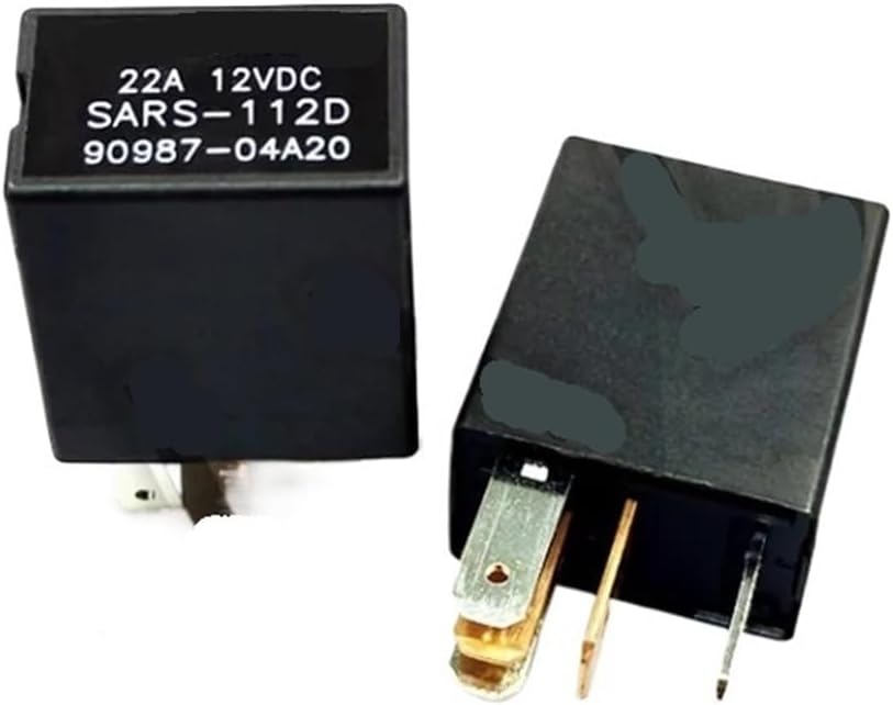 BGPHQLHOD SARS-112D SARS 112D SARS112D 12V Relay Fog lamp Relay for car Fuse Box 22A 4PIN 5PIN(SARS-112D 5PIN)