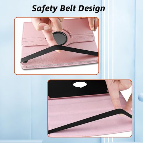 Image of TGK 360 Rotatable Flip Cover for Samsung Galaxy Tab A11+ Plus 11 Inch 2025 Case /Galaxy Tab A9 Plus 2023 (Rose Gold)