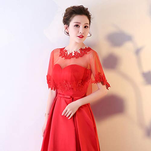 Womens Sexy Lace Shawls Wedding Cape and Wraps Shrug Bolero Cover up4