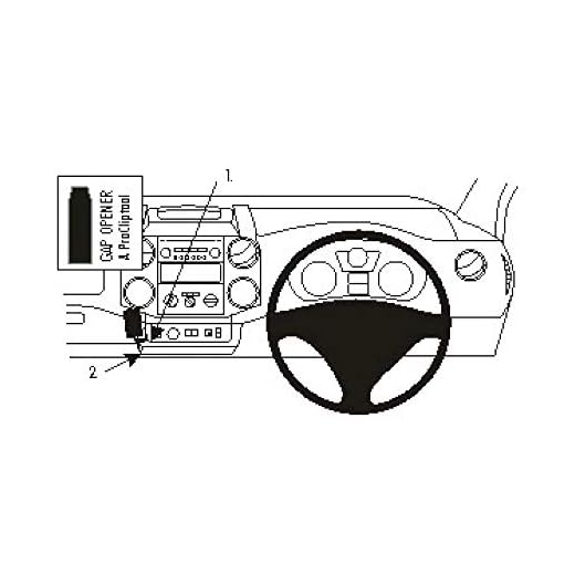 Brodit ProClip - Kit de coche para Peugeot Partner 08-14 (ángulo de montaje, bajo)