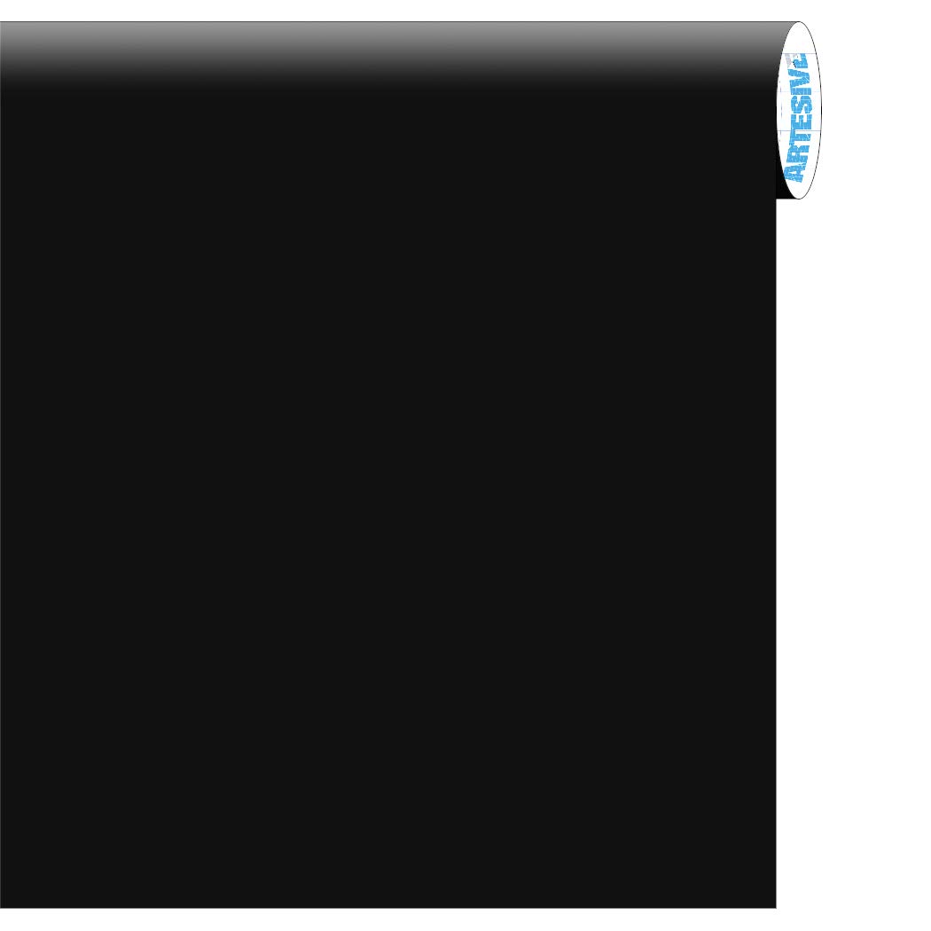 ARTESIVE MA-002 Nero Opaco larg. 122 cm AL METRO LINEARE- Pellicola Adesiva tinta unita per decorazione interni per rinnovare mobili, porte e oggetti di casa