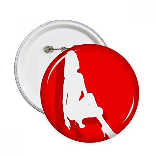 Badge broches rondes vêtements décoration de chaussure à talon femme multicolore x5