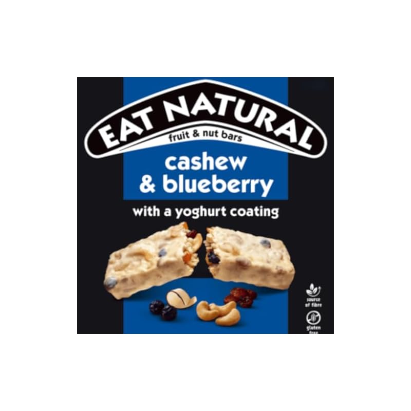 Eat Natural Cashew & Blueberry Bar With a Yoghurt Coating 12x40g - Image 4
