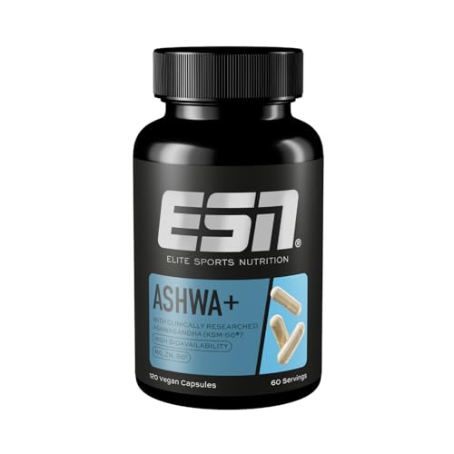 Esn Ashwa , Extracto Patentado De Raíz De Ashwagandha Ksm-66 , 120 Cápsulas, Baya India Del Sueño, Con Magnesio, Vitamina B6 Y Zinc, Vegano - Made In Germany Esn Ashwa , Extracto Patentado De Raíz De Ashwagandha Ksm-66 , 120 Cápsulas, Baya India Del Sueño, Con Magnesio, Vitamina B6 Y Zinc, Vegano - Made In Germany