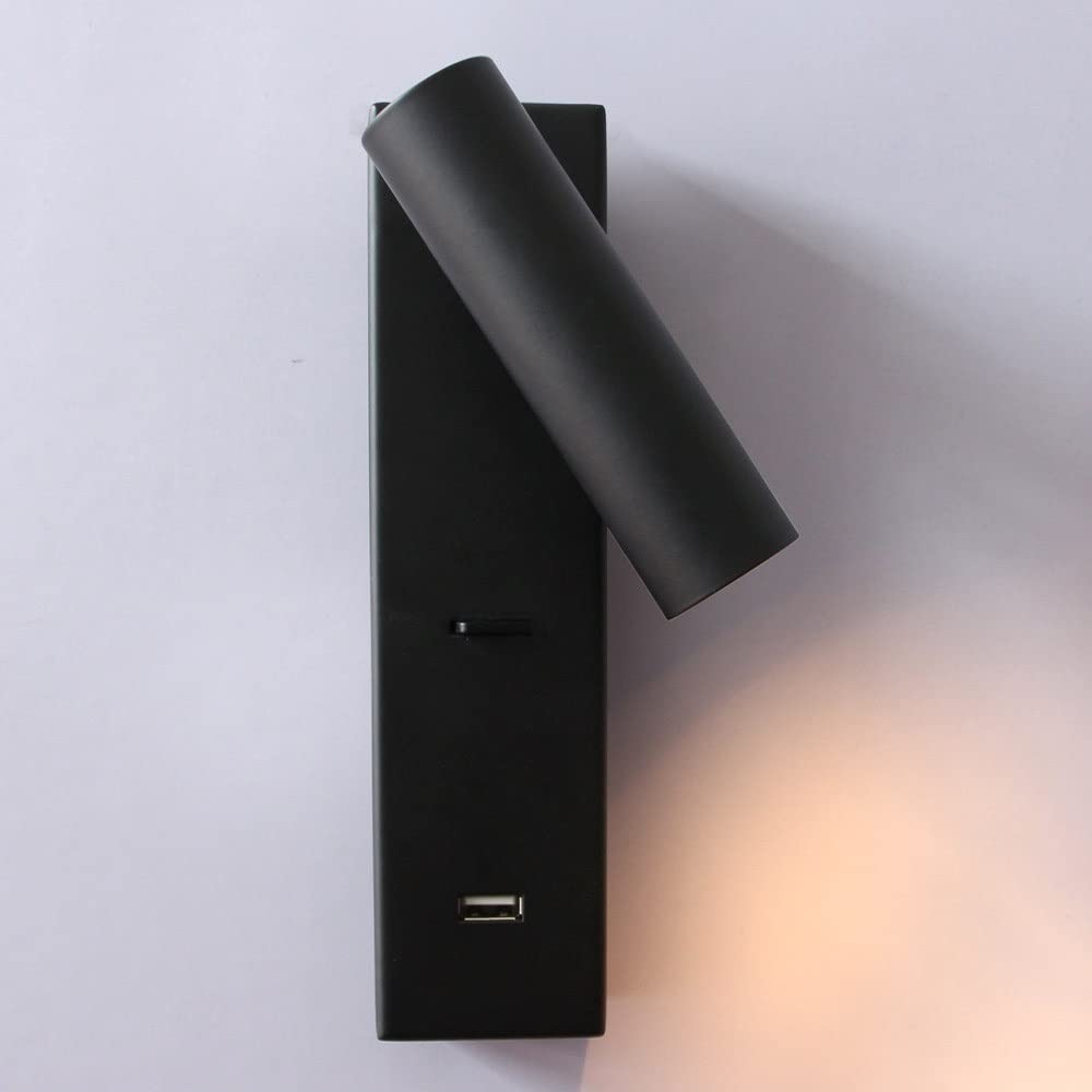Foco LED COB con cabeza stick uplight ajustable y tono cálido negro 6
