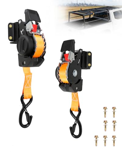 Heavy Duty Ladder Rack Straps Tie-Down System, Double J Hook