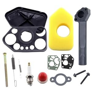 MCHNIC Luftfilter Luftfiltergehäusen mit Ansaugstutzen Zündkerze für Rasenmäher Briggs & Stratton Classic Sprint Quattro Motoren Ersetzt 698472 699644 698369