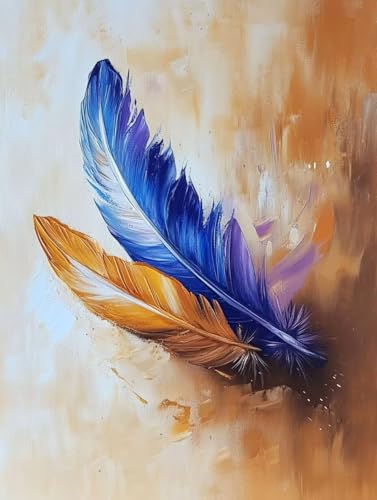 DIY 5D Broderie Diamant Plume Cristal Paintings Kit Adulte