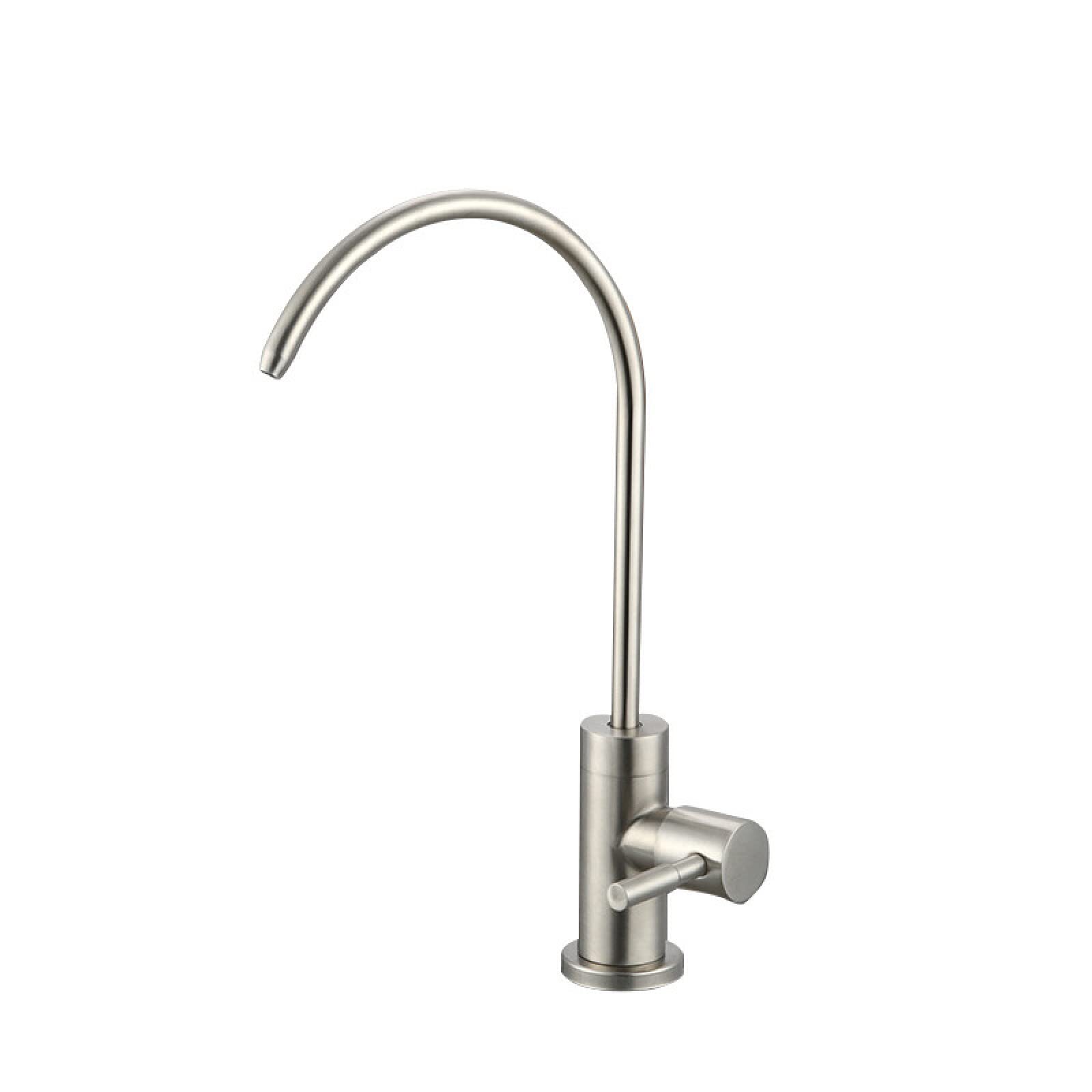 Grifo con Filtro de Agua, grifos de Cocina, Grifo con Filtro de Agua para Fregadero 360, Grifo de Agua Potable Inoxidable, Cepillado