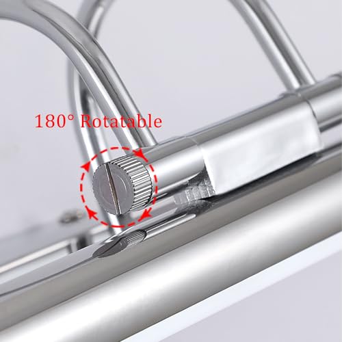Apliques de Pared LED Giratorio 180° Impermeable en Acero Inoxidable para Maquillaje 4