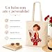 Imagen de IllustrArte Bolsa Cádiz Flamenca Pepa 38 x 42 cm
