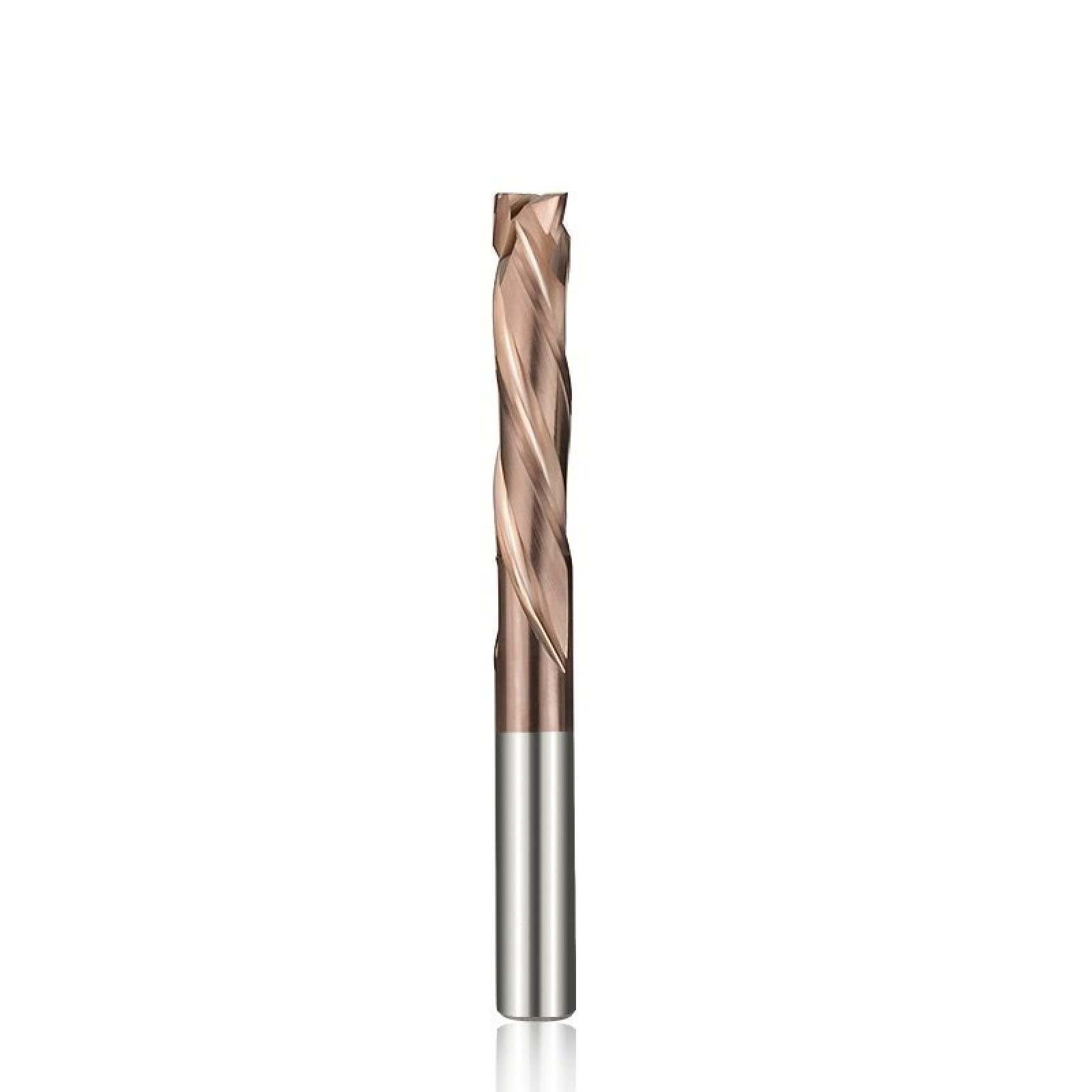 Fresa De Compresión, Corte De Aluminio Y Metal, Corte ARRIBA, ABAJO, Broca De Enrutador CNC, Fresa De Extremo De Carburo De 3 Flautas,10x52x100mm