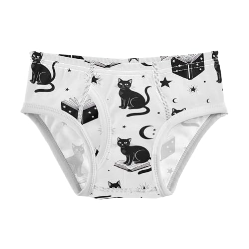 ODAWA Black Cats Soft Cotton Toddler Underwear Tagless 2T Boys Underwear