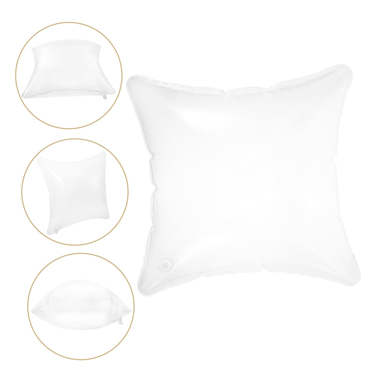 UPKOCH Cuscino Gonfiabile da Viaggio Cuscino da Campeggio Design Pieghevole Supporto per Collo e Schiena in Pvc Leggero e Portatile