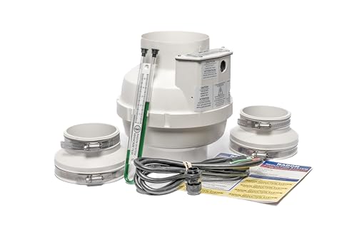 Image of Festa AMG Spirit Radon Fan - 3 inch Installation Kit - Quiet and Energy Efficient Radon Mitigation Inline Fans - High Performance 5 inch Duct Fan