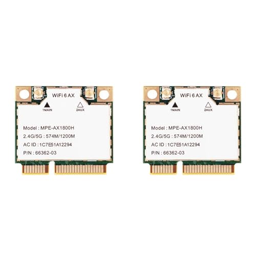 Carte Réseau Mini PCI-E WiFi 6 AX1800H Double Bande avec Bluetooth 5.2 Gigabit