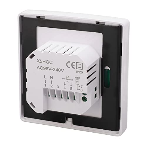 Thermostat intelligent programmable LCD type 86 pour chauffage de chaudière