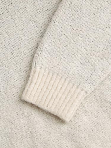 CIDER Sweaters for Women Crew Neck Bow Knit Loose Fit Sweater Long Sleeve Pullover Y2k Top Cute Fall Winter Outfits4