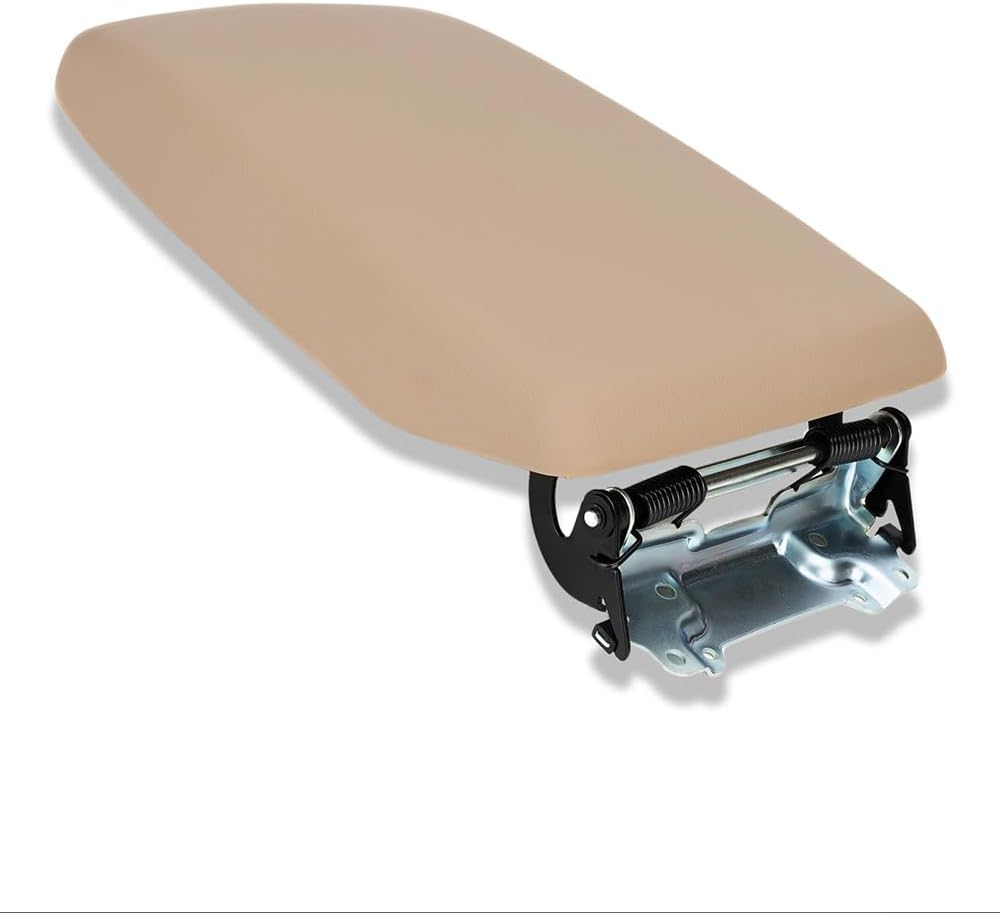 Center Console Lid Armrest Black Assembly Leather Cover Compatible with Toyota Highlander 2008-2013 Rest Box Lid Middle Console Cover Replaces 58905-0E040-C0