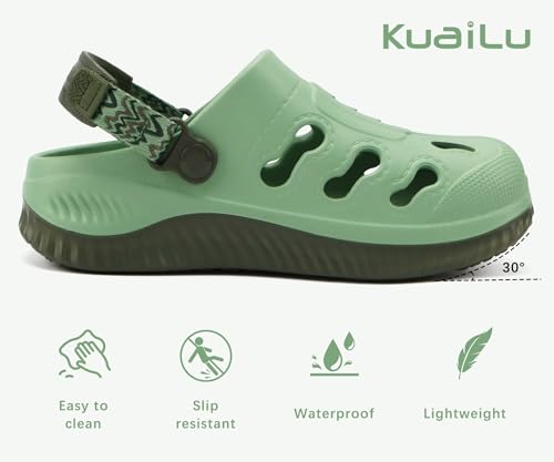 Image of KuaiLu Womens Classic Recovery Clogs Comfortable Walking Cushion Sandals for Women Relif Plantar Fasciitis Ladies Orthotic Arch Support Slip-on Mules, Adult Slip Resistant Shoes
