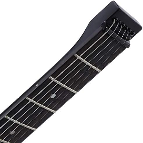 Anygig Electric Guitar Practice Portable Travel 82CM 1.6KG Black Matte 25.5" Full Scale with Gigbag Right Handed
