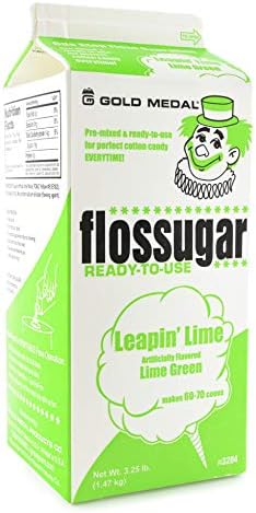 Flossugar Lime Candy Floss Sugar, 1.47kg