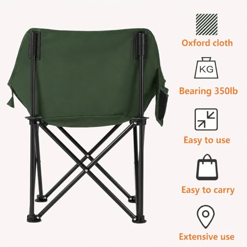 Image of ZYNTO Foldable Camping Chair | Lightweight Outdoor Chair for Travel, Hiking, Fishing & Garden | Portable Picnic Chair with Armrest, Cup Holder & Carry Bag(Multicolor) (ST-04)