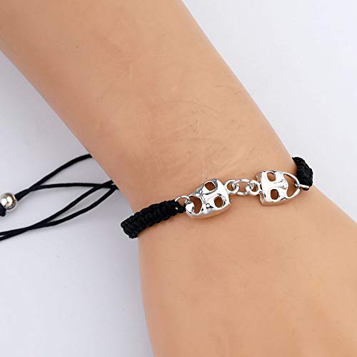 KUIYAI Drama Mask Macrame bracelet Tragedy Masks Charm Bracelet Actor Actress Gift4