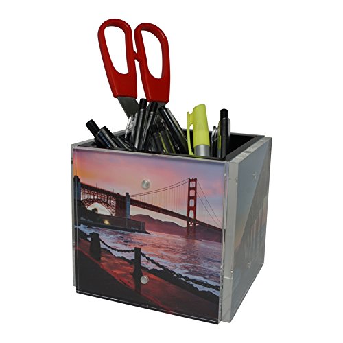 Nicom 4-Sided Photo Block Cube, 4" (Instagram) Size for Home or Office Desk