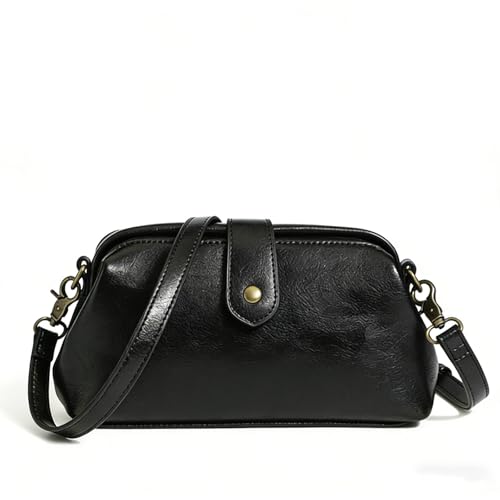 Petit sac à bandoulière en cuir végétalien vintage pour téléphone portable