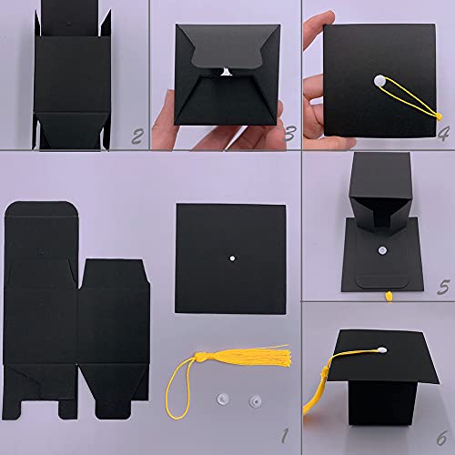 Suponey 30 Pcs Graduation Gift Boxes Candy Boxes for Graduation Keepsake Party Decorations - Thumbnail 7