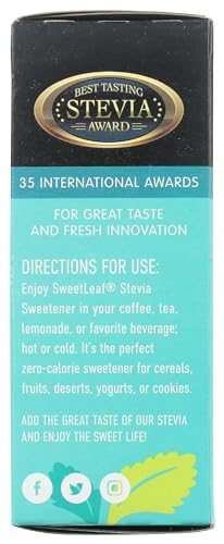 Image of SweetLeaf Stevia Powder Sweetener, Sugar Free - 35 Packets (1 Pack)