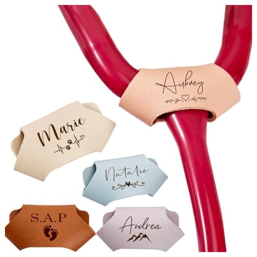 Personalized Stethoscope Name Leather Tag Custom Stethoscope Charms ID Tag Accessorie Nurses Week Gift for Nurse Doctor Vet (Custom)