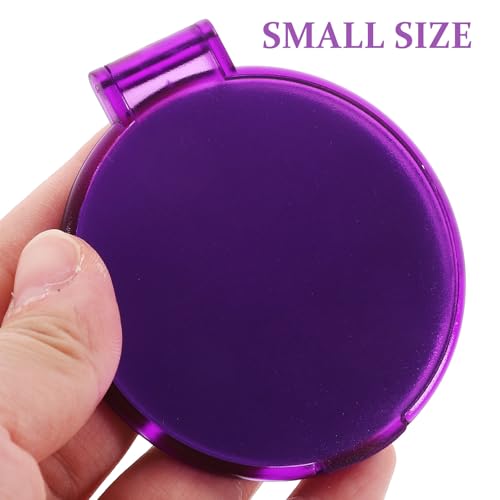 Miroir de maquillage portable rond simple et chic x24