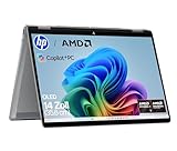 HP OmniBook X Flip 2in1 Next Gen AI Laptop| AMD Ryzen AI 7 350 (8C) | dedizierte NPU für KI | 50 NPU Tops | Copilot+ PC | 14" 3K 2880x1800 OLED-Touchscreen | 16GB | 1TB SSD | Win11 | QWERTZ | Silber