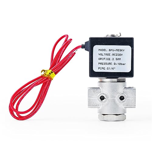 Électrovanne électrique 1/4 acier inoxydable DN8 12V - 5