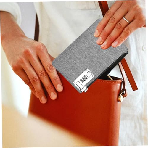 2Pcs Money Bag with Lock, 5x8 Inch Coin Purse with Zipper, Oxford Cloth Money Pouch, Cash Bag for Jewelry, Passports, Medicine, Credit Cards, Valuable Storage3