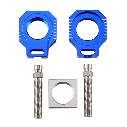 Rippin Moto Billet Axle Block Chain Adjuster | Compatible With Ktm & Husqvarna 85 Sx 2003-2014,125-530 Sx/Sx-F/Xc/Xc-F 2000-2012,125-530 Exc/Exc-F/Xc-W/Xcf-W 2000-2023 (Blue) #TOP2