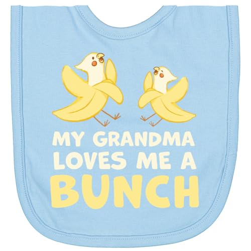 inktastic My Grandma Loves Me a Bunch Newborn Bib