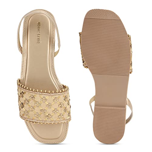 Image of Marc Loire Women Soft Comfortable Embellished Flats