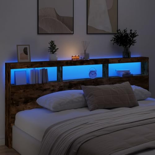 Cabecero con LED para ganar luz ambiental y espacio en dormitorios modernos 5