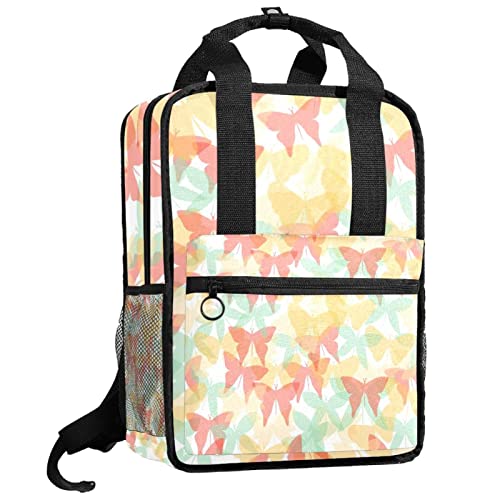 Sac à dos pour garçons rouge avec bretelles réglables et fleurs d'hibiscus pour l'école