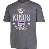 Ultra Game Youth NBA Official Super Soft Mad Props T-Shirt, Sacramento Kings, Heather Charcoal, 18-20