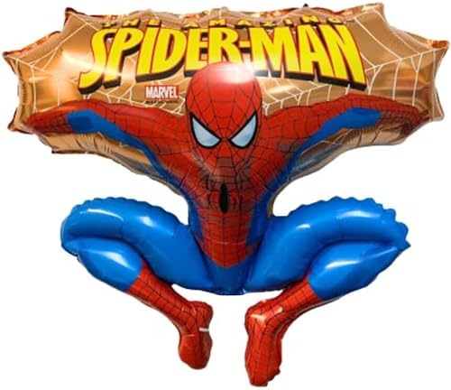 Toyland® 2 x 31 Inch Spider Man Jumping Shaped Character Foil Balloons - Kids Party Balloons (One Of Each) image 5