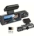 Dual Lens Dash Cam, 1080P HD Front and Cabin Recording, Starlight Night Vision, Built-in Microphone, 3-inch Display